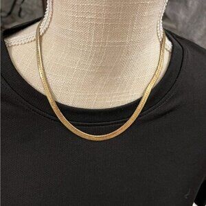 Gold-Tone Snake Chain Necklace